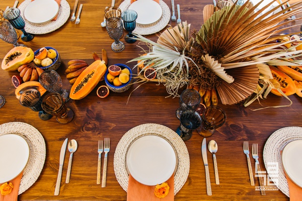 Swoon-Worthy Brunch at Waldorf Astoria Los Cabos Pedregal with Dried Flowers in Rusty-Hues and Burnt-Oranges