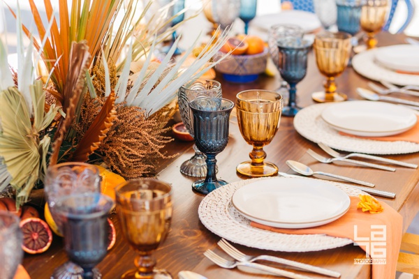 Swoon-Worthy Brunch at Waldorf Astoria Los Cabos Pedregal with Dried Flowers in Rusty-Hues and Burnt-Oranges