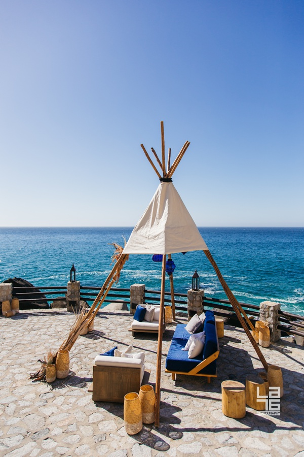 Swoon-Worthy Brunch at Waldorf Astoria Los Cabos Pedregal with Dried Flowers in Rusty-Hues and Burnt-Oranges